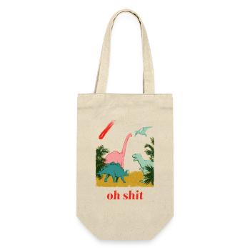 Oh shit! - Geschenkbeutel für Flaschen - Natur - Vorne