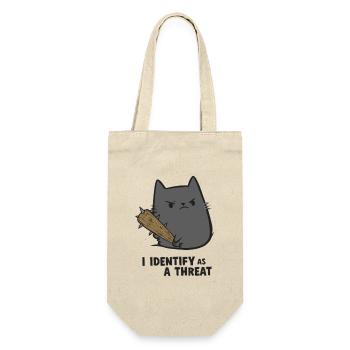 I identify as..... - Geschenkbeutel für Flaschen - Natur - Vorne