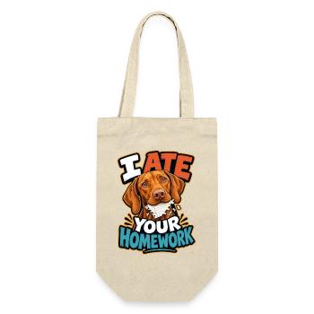 Ungarischer Pointer - Geschenkbeutel für Flaschen - Natur - Vorne