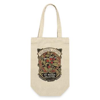 Kaffee Pflanze - Geschenkbeutel für Flaschen - Natur - Vorne