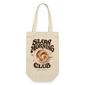Slow Morning Club - Geschenkbeutel für Flaschen - Natur - Vorne