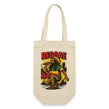 Reggae - Geschenkbeutel für Flaschen - Natur - Vorne