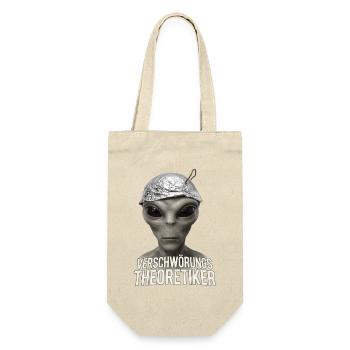 Alien Verschwörungs-Theoretiker - Geschenkbeutel für Flaschen - Natur - Vorne