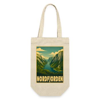 Nordfjorden Fjord Norwegen - Geschenkbeutel für Flaschen - Natur - Vorne