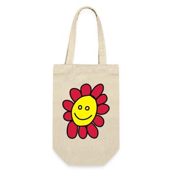 Ich bin eine Blume - Geschenkbeutel für Flaschen - Natur - Vorne
