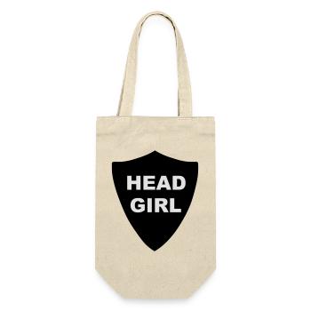 Head Girl Badge - Gift Bag for Bottles - nature - Front