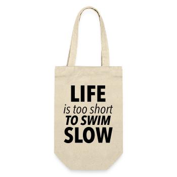Schwimmen - Geschenkbeutel für Flaschen - Natur - Vorne