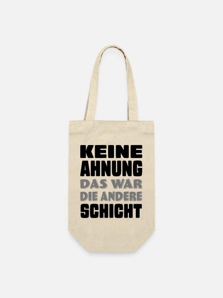 lustige Sprüche - Geschenkbeutel für Flaschen - Natur