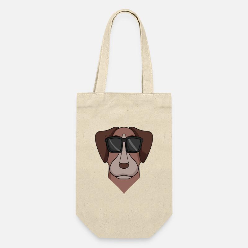 Pointer Hund Hunderasse - Geschenkbeutel für Flaschen - Natur