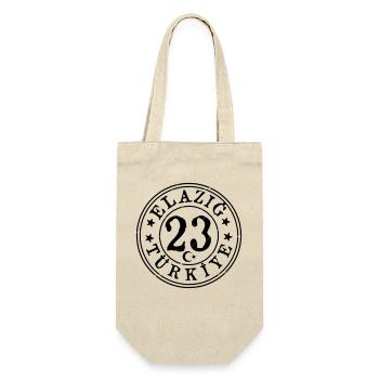 Elazig 23 Vintage - Geschenkbeutel für Flaschen - Natur - Vorne