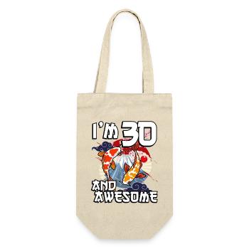 I'm 30 and awesome Japanese carp koi - Gift Bag for Bottles - nature - Front