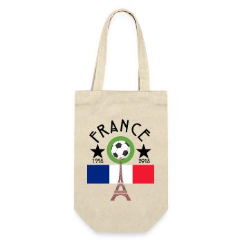 france World Cup - Gift Bag for Bottles - nature - Front