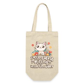 I'm the cutest kitten in the Clowder - Gift Bag for Bottles - nature - Front