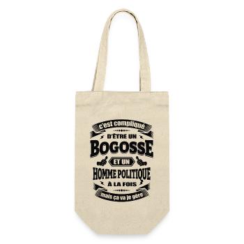 BOGOSSE ET HOMME POLITIQUE - Sac à bouteille - nature - Devant