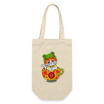 Cat - Gift Bag for Bottles - nature - Front