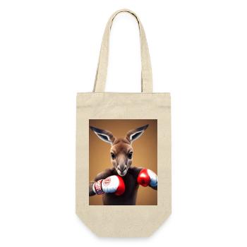 boxing kangaroo comic drawing animal australia - Gift Bag for Bottles - nature - Front
