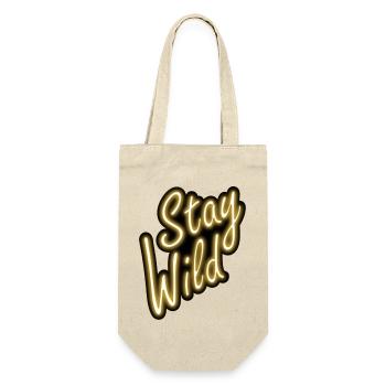 Stay Wild - Geschenkbeutel für Flaschen - Natur - Vorne