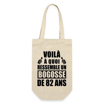 bogosse de 82 ans / humour anniversaire 82 ans - Sac à bouteille - nature - Devant