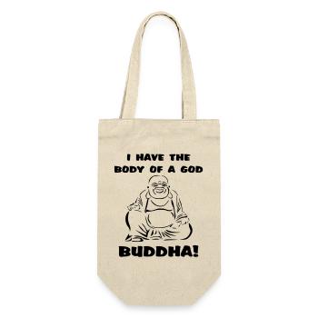 I have the body of a god... Buddha - Gift Bag for Bottles - nature - Front