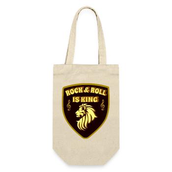 Rock & Roll is King King of Rock and Roll - Gift Bag for Bottles - nature - Front
