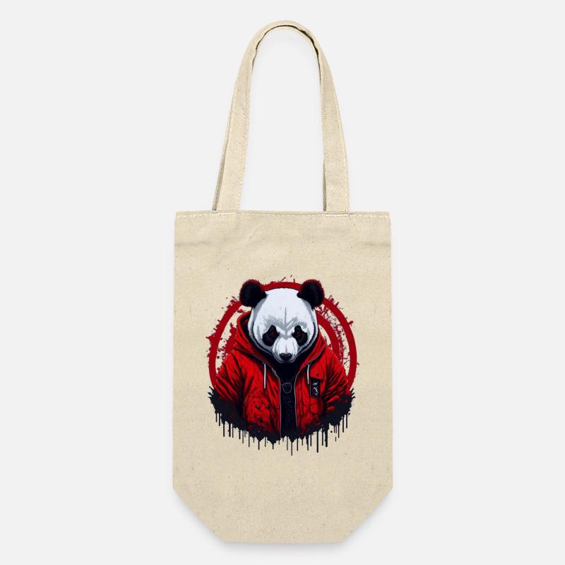 Panda Street Style - Gift Bag for Bottles - nature