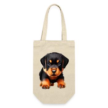 Rottweiler Dog Rottweiler Puppy Dogs Puppy - Gift Bag for Bottles - nature - Front