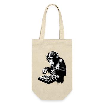 Monkey Orchestra Xylophone Street Art Banksy Style - Gift Bag for Bottles - nature - Front