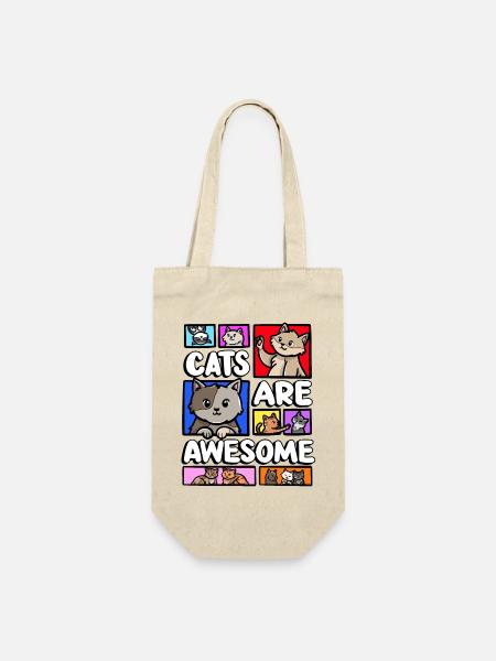 Katzen Sind Fantastisch, Kätzchenliebhaber-meme, - Geschenkbeutel für Flaschen - Natur