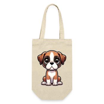 Digital illustration of cute Boxer dog - Gift Bag for Bottles - nature - Front