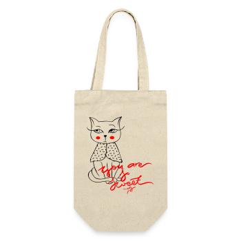 Tu es doux, chat - Sac à bouteille - nature - Devant