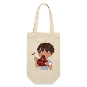 Gourmet Chibi - Geschenkbeutel für Flaschen - Natur - Vorne