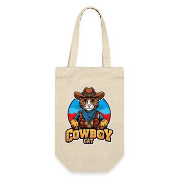 chat, chat cowboy, country - Sac à bouteille - nature - Devant