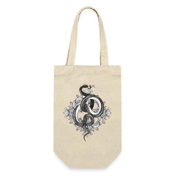 Mystisches Schlangen Ornament–elegant & kraftvoll - Geschenkbeutel für Flaschen - Natur - Vorne
