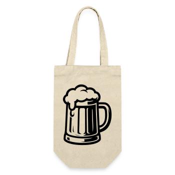 Beer Beer Mug - Gift Bag for Bottles - nature - Front