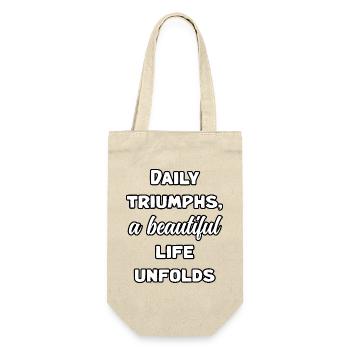 Triomphes quotidiens, une belle vie dévoile l’art - Sac à bouteille - nature - Devant