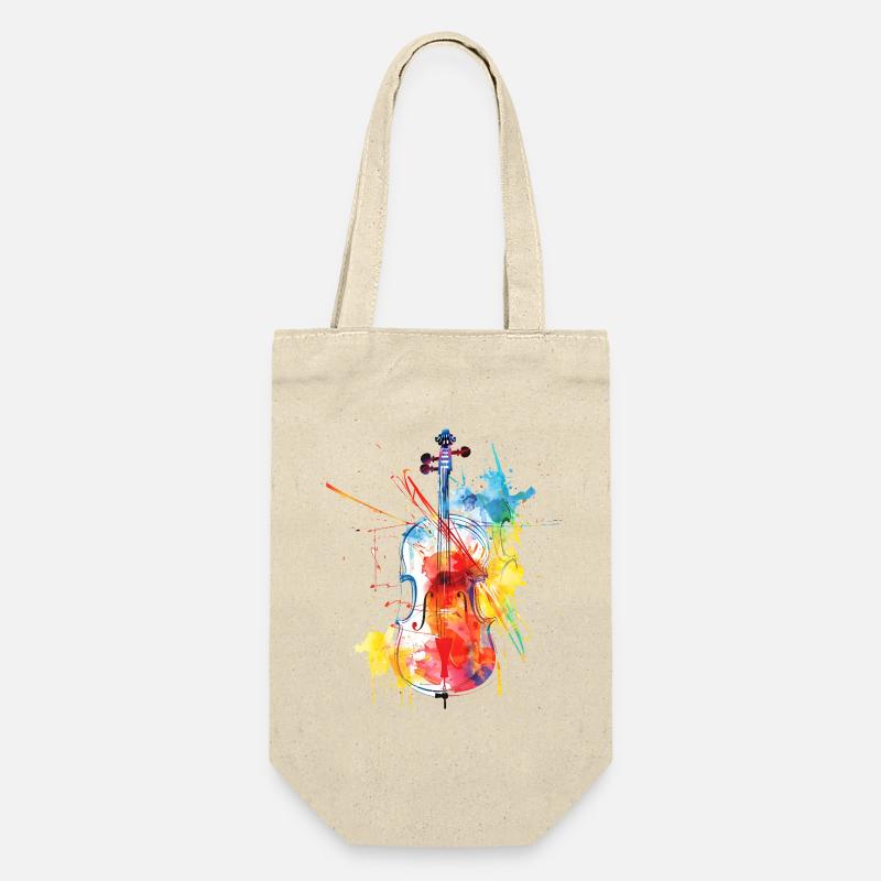 Art du violon coloré - Sac à bouteille - nature