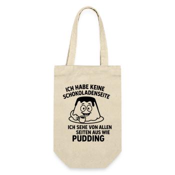 Pudding Chocolate Side - Gift Bag for Bottles - nature - Front