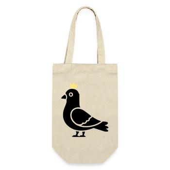 Colombe avec couronne | Symbole du roi de la ville - Sac à bouteille - nature - Devant