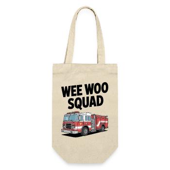 Wee Woo Squad Fire Brigade Car Rescuer Saying - Gift Bag for Bottles - nature - Front