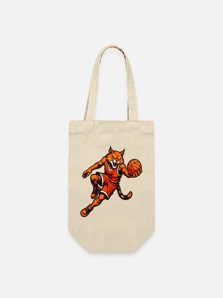 Basketball Tiger Rampage - Geschenkbeutel für Flaschen - Natur
