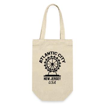 Atlantic City - Est. 1854 - New Jersey - USA - Geschenkbeutel für Flaschen - Natur - Vorne