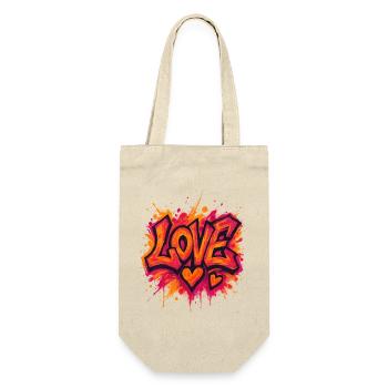 Amour - Cœur - Saint Valentin - Mariage - Sac à bouteille - nature - Devant