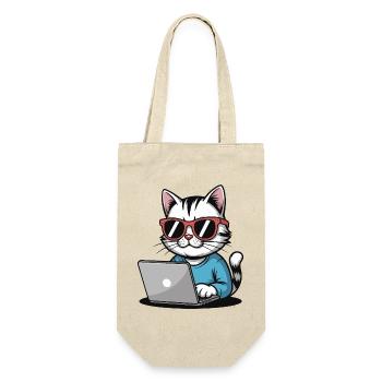 Cats_laptop - Gift Bag for Bottles - nature - Front