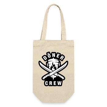 Döner Crew - Geschenkbeutel für Flaschen - Natur - Vorne