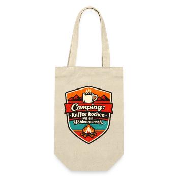  Camper Camping - Geschenkbeutel für Flaschen - Natur - Vorne