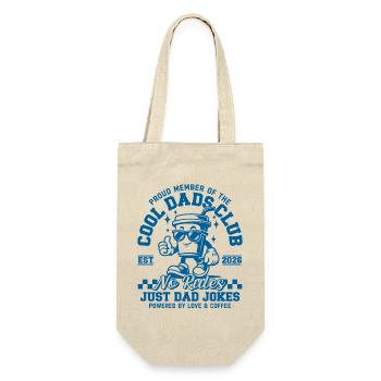 Cool Dads Club - Papa 2026 Geschenk - Geschenkbeutel für Flaschen - Natur - Vorne