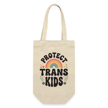 LGBTQ Pride Month - Protect Trans Kids - Gift Bag for Bottles - nature - Front