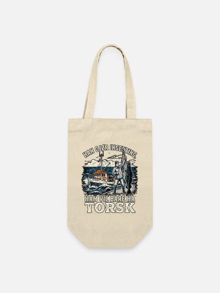 Norwegen Dorsch Angler - Geschenkbeutel für Flaschen - Natur
