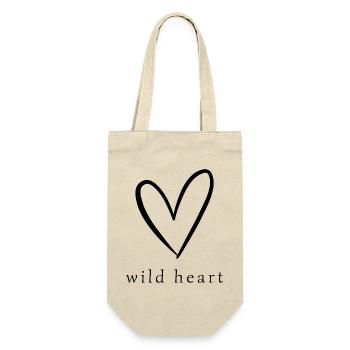 Cœur Sauvage | Chemise Moderne en forme de Cœur - Sac à bouteille - nature - Devant