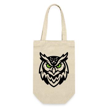 Mascotte hibou Logo E Sport - Sac à bouteille - nature - Devant